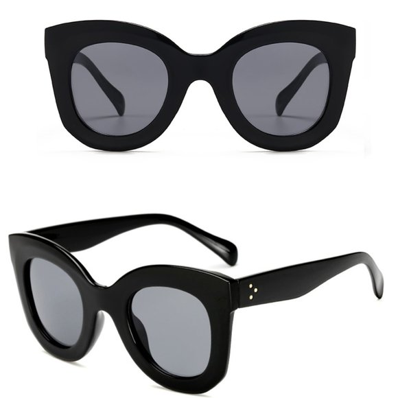 Cat Eye Frame Sunglasses Vintage Style Retro Sexy - Picture 7 of 17